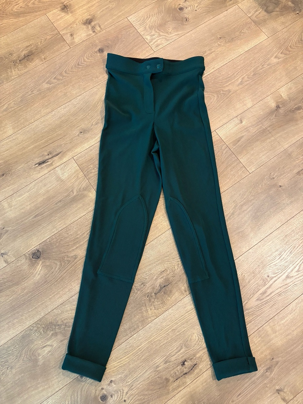Riding Pant Women's Equestrian Breeches XL Green Polyester Riding Pants